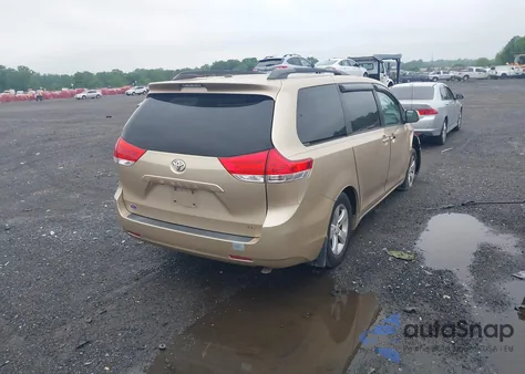 2013 Toyota Sienna Le V6 8 Passenger из США, поврежденный, VIN 5TDKK3DC6DS279952